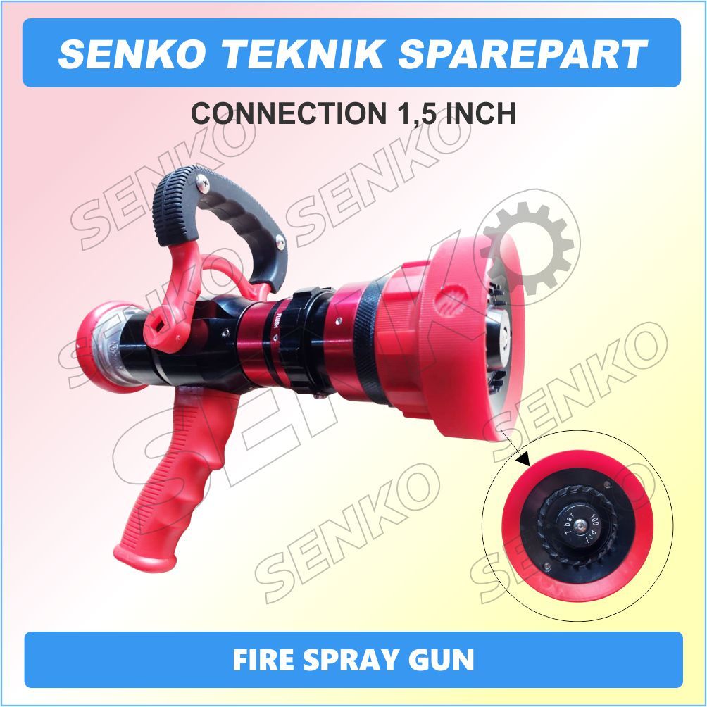 FIRE SPRAY GUN / NOZZLE PEMADAM KEBAKARAN 1.5 INCH