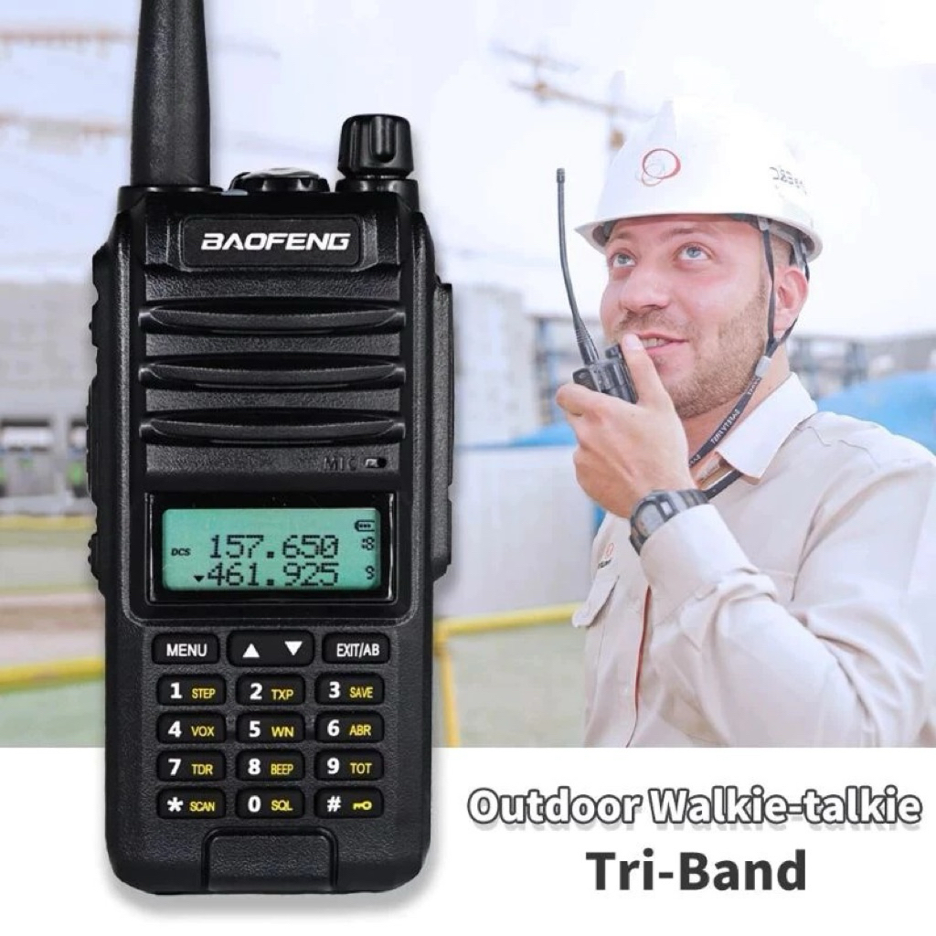 Doomcorner - HT BF A58S Baofeng Handy Talky Waterproof Tri-Band Radio Walkie Talkie 8W 2800 MAH Ht J