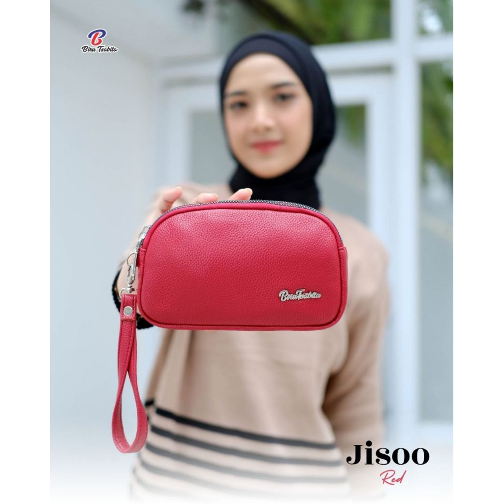 Dompet HP 2 ruang JISOO by biru tsabita anti air murah banget