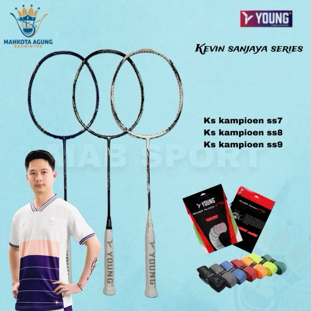raket badminton bulutangkis young ks kompioen kevin sanjaya series