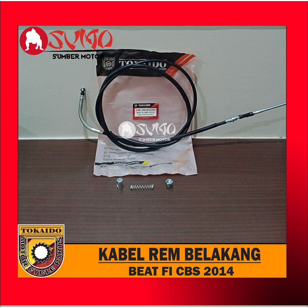 Kabel Rem Belakang Beat FI CBS 2014 Tokaido Harga Termurah