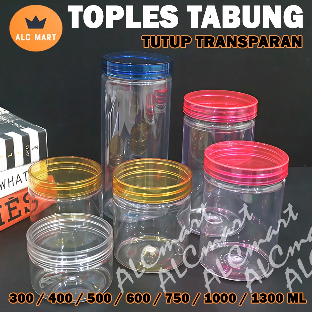 TOPLES TABUNG TUTUP TRANSPARAN ALLSIZE / TOPLES PLASTIK TUTUP TRANSPARAN ALLSIZE