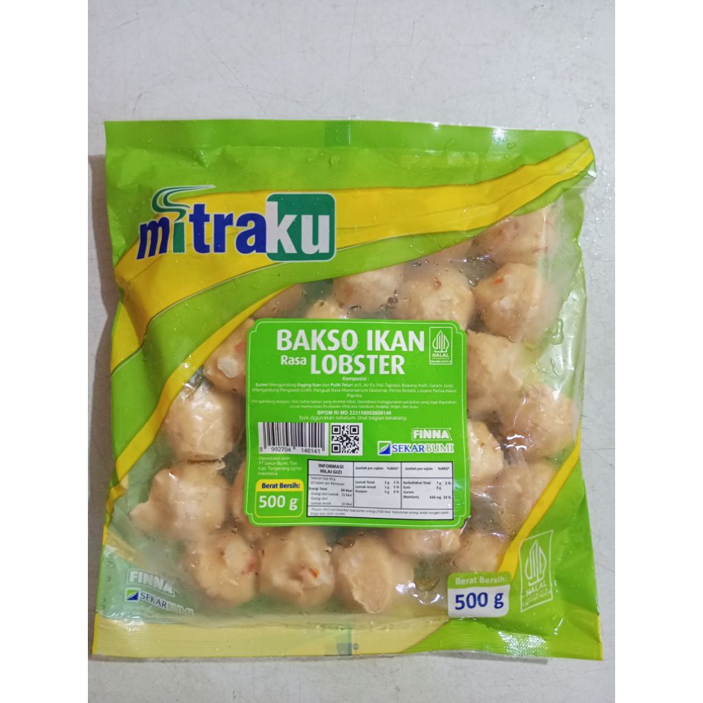 mitraku bakso ikan rasa lobster 500gr