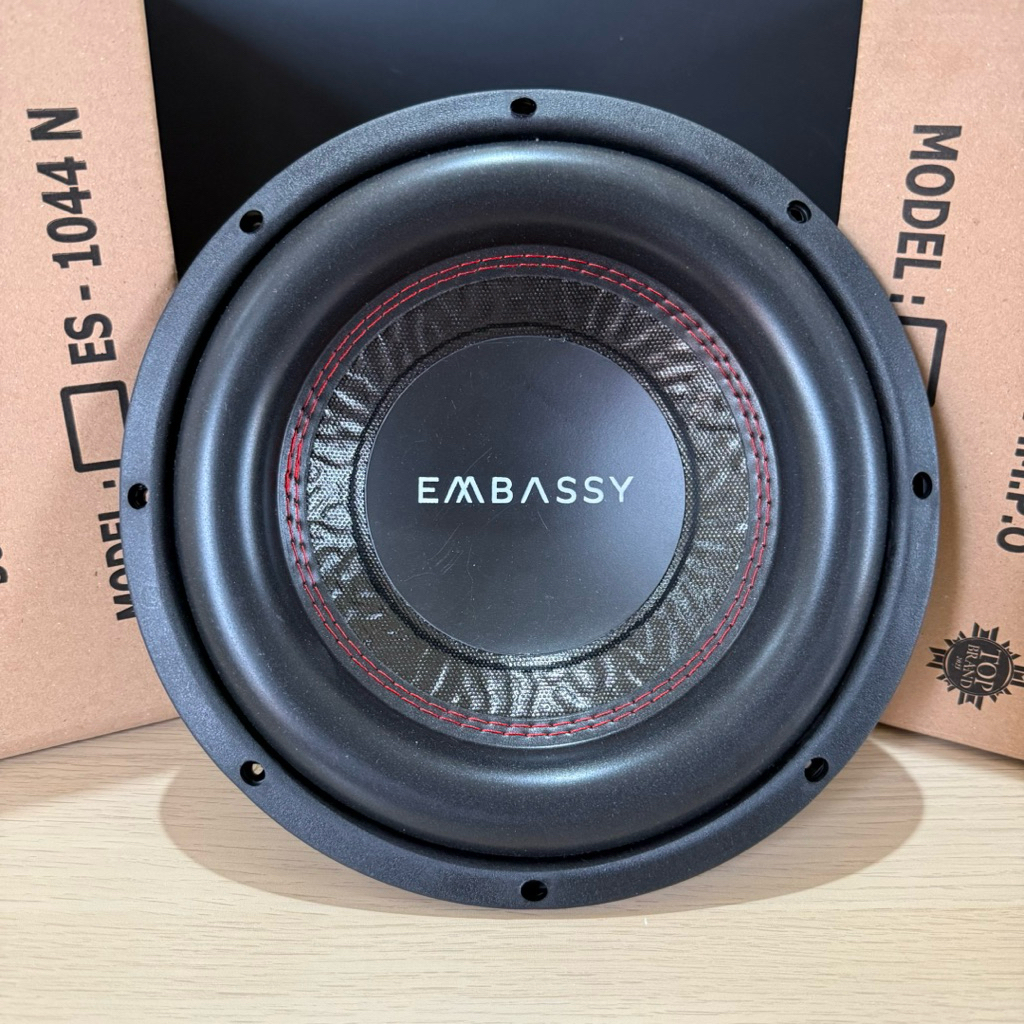 SUBWOOFER EMBASSY 10 INCH DOUBLE COIL 500 WATTS SUBWOOFER EMBASSY ES-1044 N SUB 10” EMBASSY 1044
