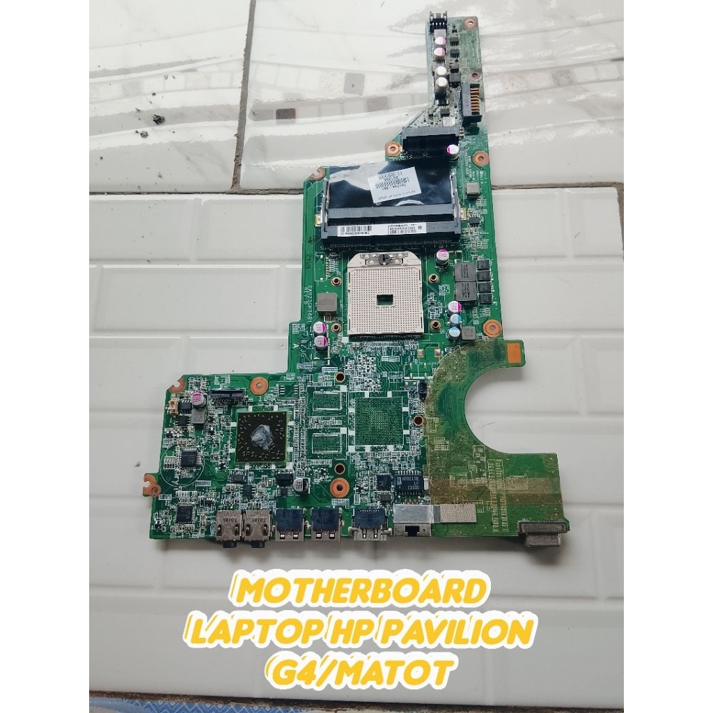 Motherboard laptop HP pavilion G4 Rusak bahan servis