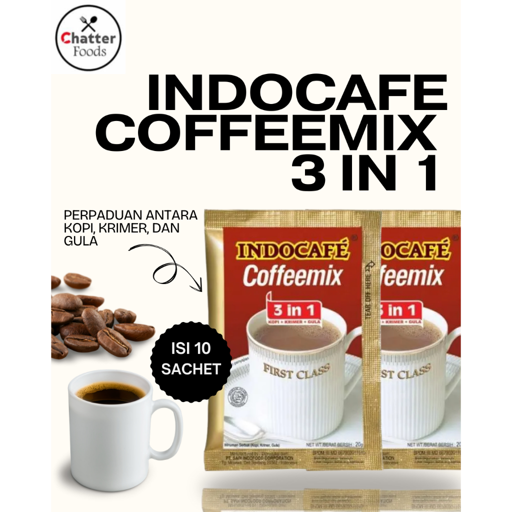 Indocafe Coffeemix (10 Renceng)/ Indocafe Coffeemix 10 Renceng x 20gr