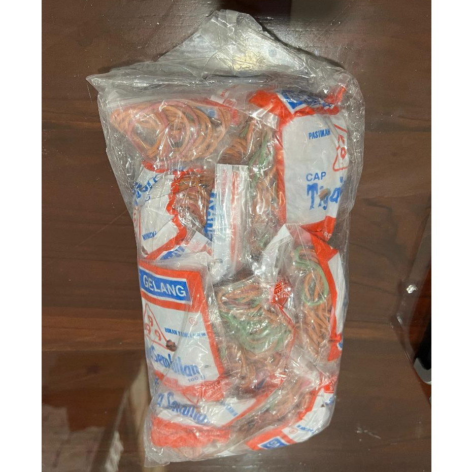 

[isi 1pack] KARET GELANG Merk Tiga Sembilang 999 100gr