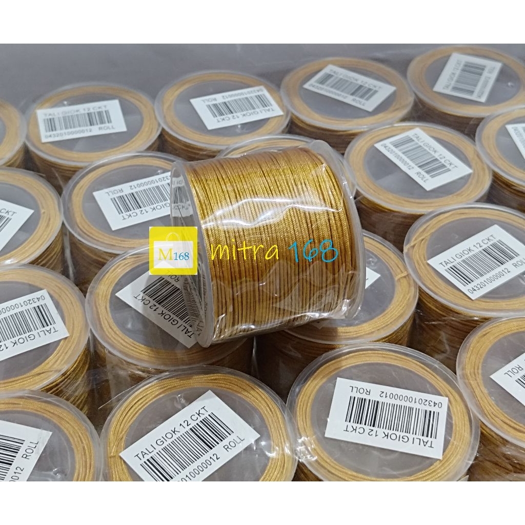 Berkah_Seratus Tali Giok Cina Tali Shamballa 43M Roll Nilon Kalung Gelang