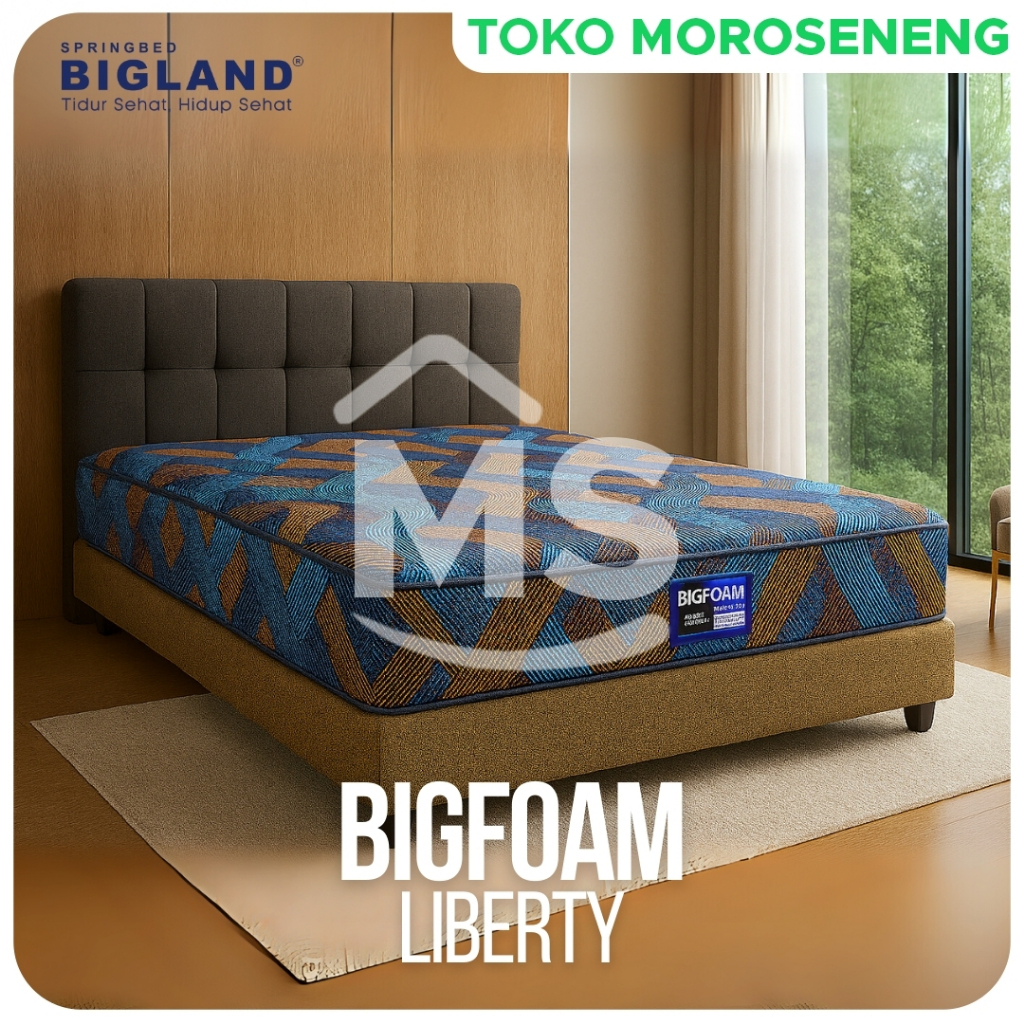 Kasur Busa BIGFOAM BIGLAND Liberty Premium Tebal 20 cm Density 18