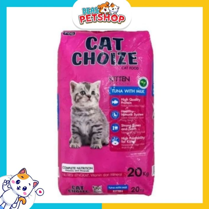 Makanan Kucing Cat Choize Kitten Tuna Pink 20Kg 1 Karung