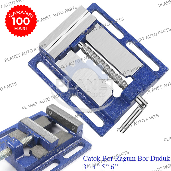 Catok Bor Duduk Ragum Bor Duduk Milling Vice 3 / 4 / 5 / 6 Inch - 10008781 PAP