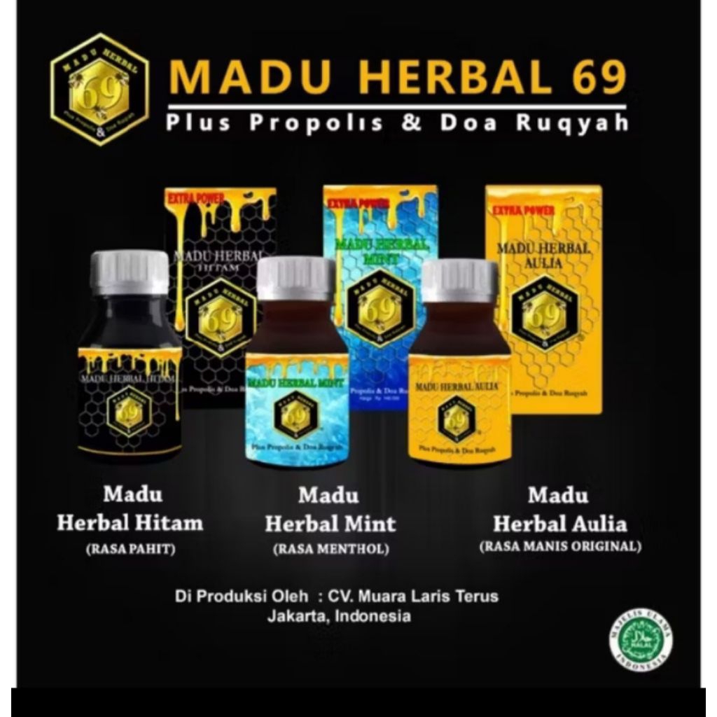 Madu Herbal 69 Propolis Madu Kesehatan Keluarga