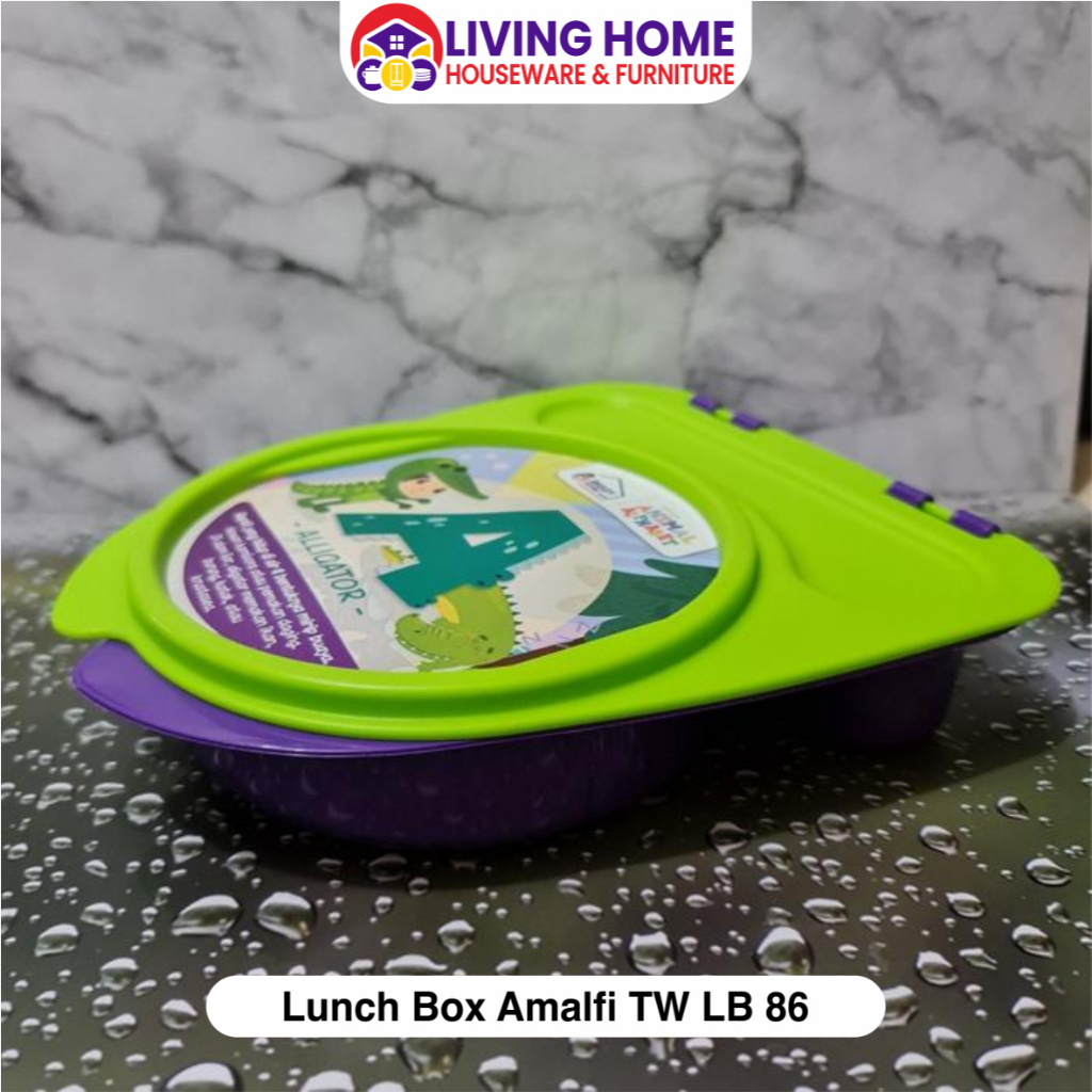 Tempat Makan Anak Karakter / Kotak Makan Tempat Bekal / Kotak Bekal Plastik Amalfi Biggy