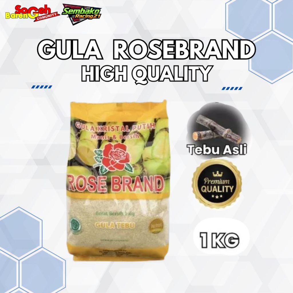 

Promo Gula Rosebrand Gula Tebu Asli 1kg BERKUALITAS PRREMIUM