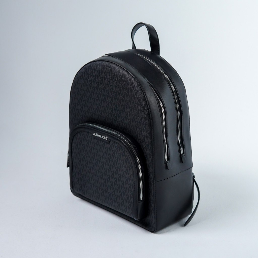 Tas MK JAYCEE MONOGRAM BLACK BACKPACK 100% ORIGINAL