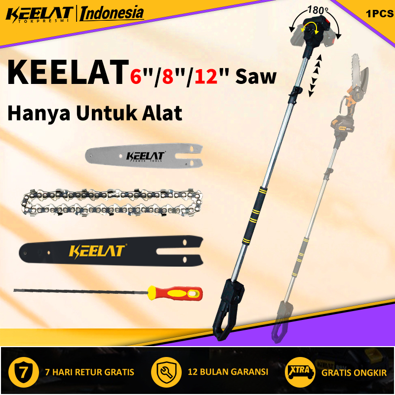 KEELAT 6 Inch 12 Inch Mini Saw Parts Chainsaw Blade & Chain Electric chain saw accessories