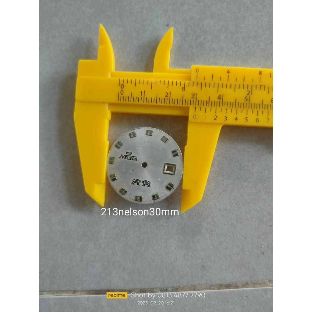 dial jam tangan Nelson 30mm second no 212