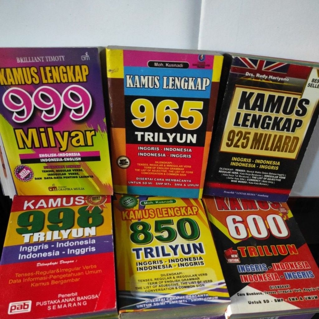 kamus lengkap bahasa inggris-indonesia indonesia-inggris dilengkapi tenses reguler irregular verb gr