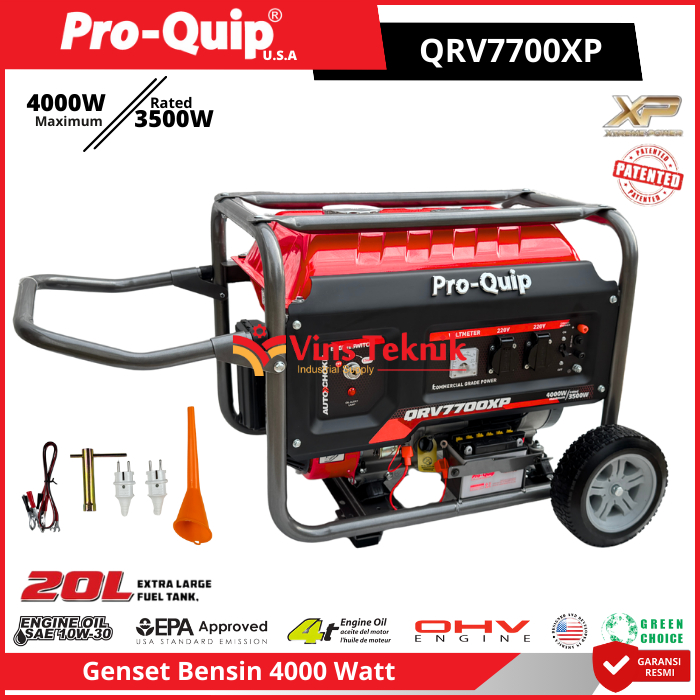ProQuip QRV7700XP Mesin Genset Listrik Genset Bensin Generator Genset 4000Watt QRV7700 QRV 7700 XP