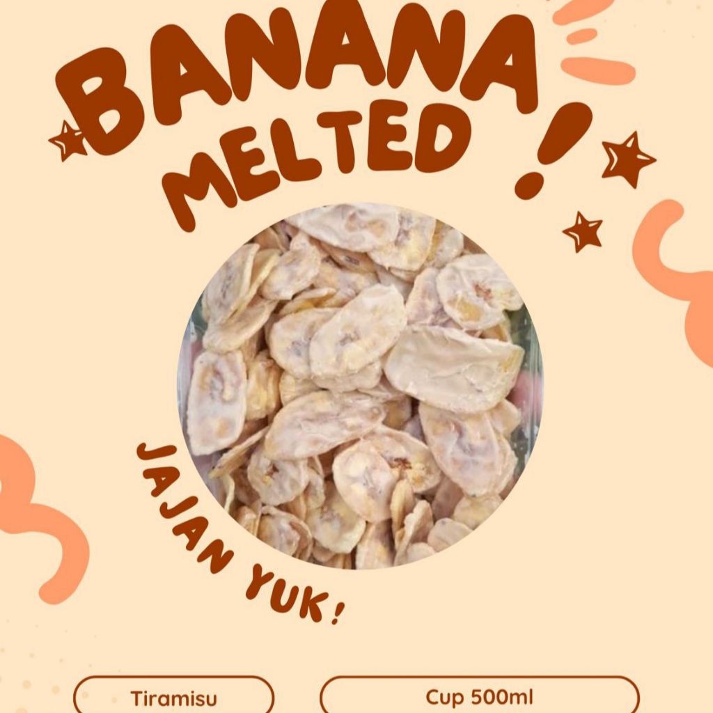 

Keripik Pisang Coklat Lumer 500ML || Banana Melted || Rasa Tiramisu