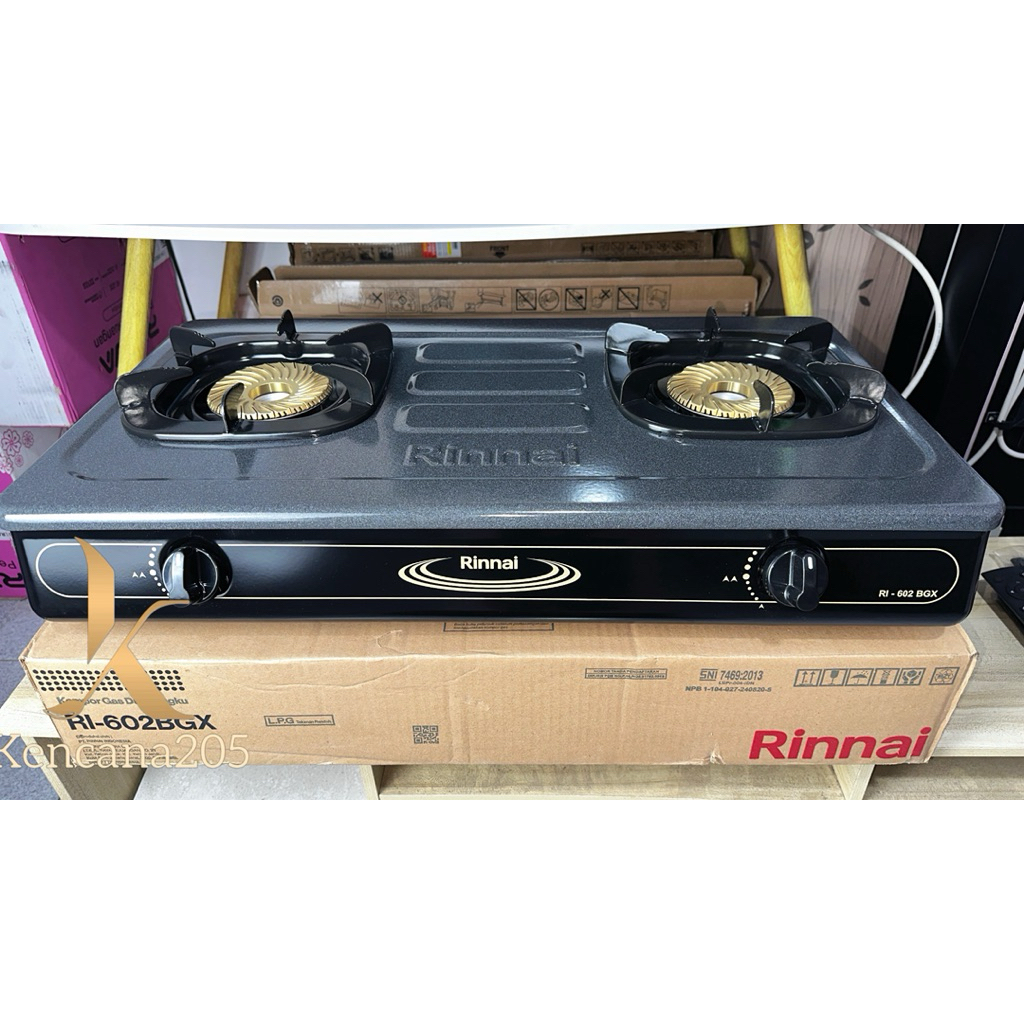 Kompor Rinnai Rinai RI-602BGX RI 602 BGX 602BGX Mata Api Tornado