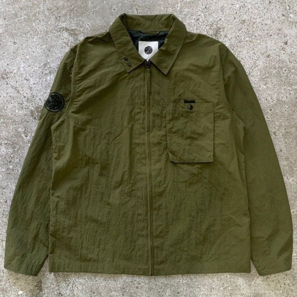 Kemeja T - Shirt Pretty green heaton overshirt olive