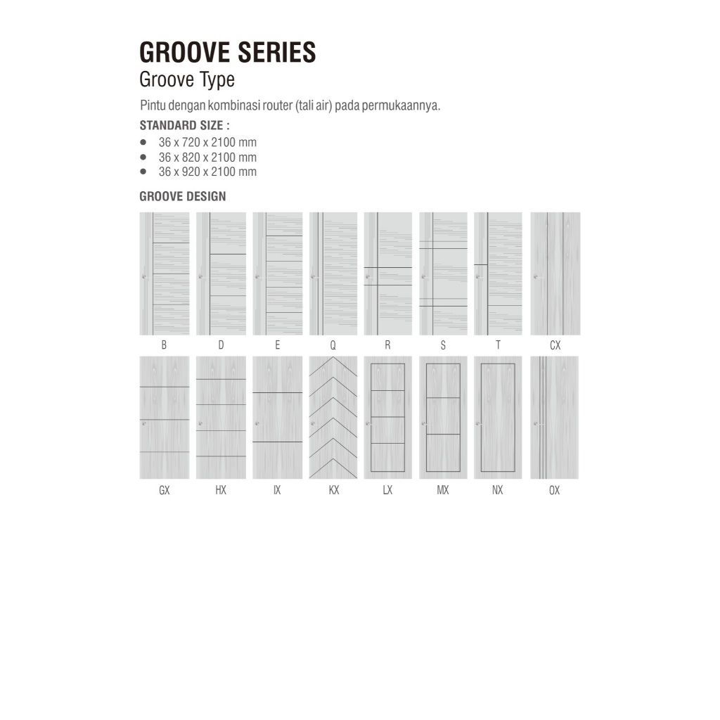Pintu Kayu, Pintu Kamar, Pintu Rumah, Pintu HDF Groove, pintu sleding sliding GRATIS ONGKIR SURABAYA