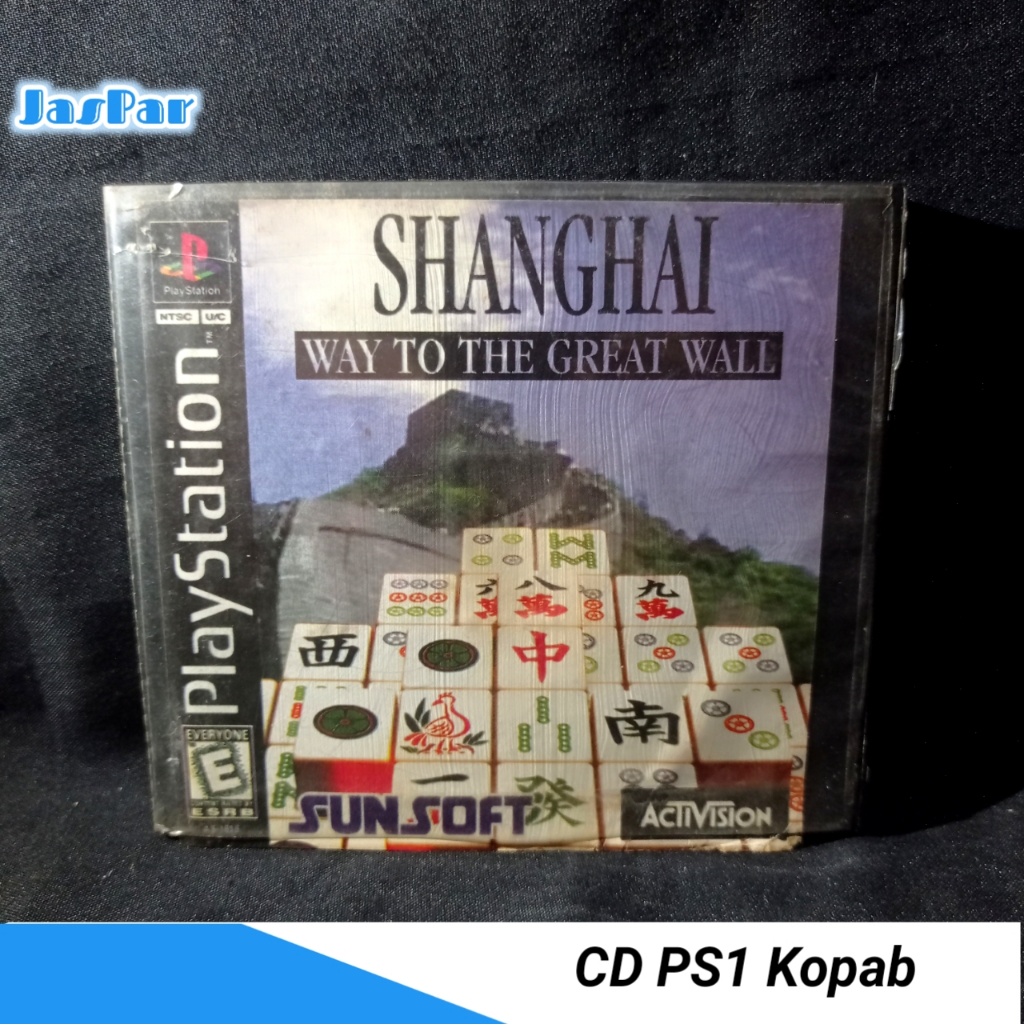 Kaset PS1 Kopab SHANGHAI Way To The Great Wall CD Playstation Game Original Pabrik | Second