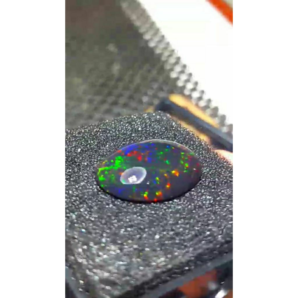 KALIMAYA BANTEN ASLI NATURAL BLACK OPAL SOLID