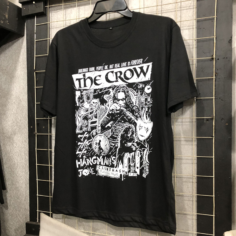 Kaos The Crow Tshirt 100% Cotton Bahan Katun Kombed 30s || Size S M L XL XXL 3XL 4XL