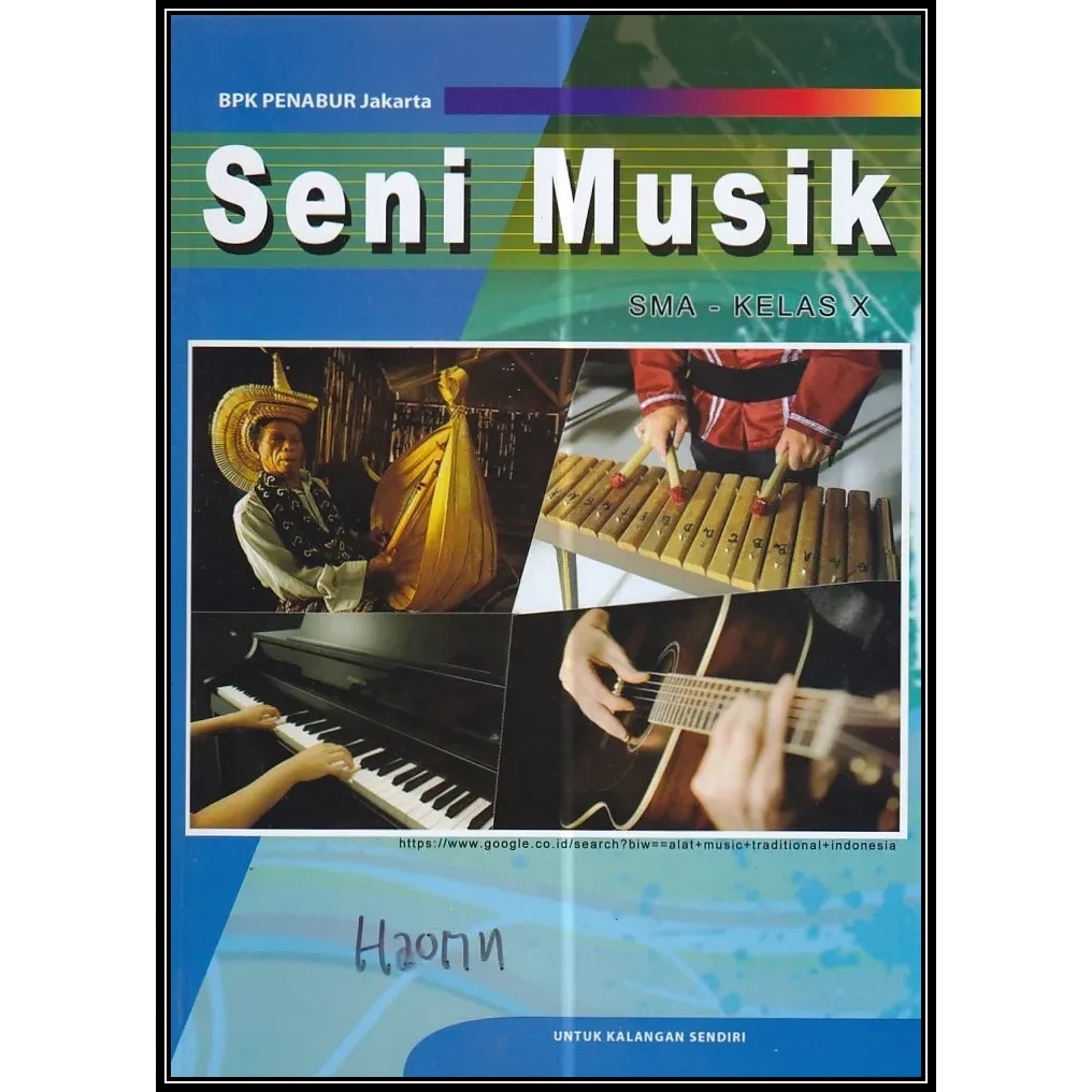 Buku Preloved - Seni Musik SMA Kelas X - BPK Penabur