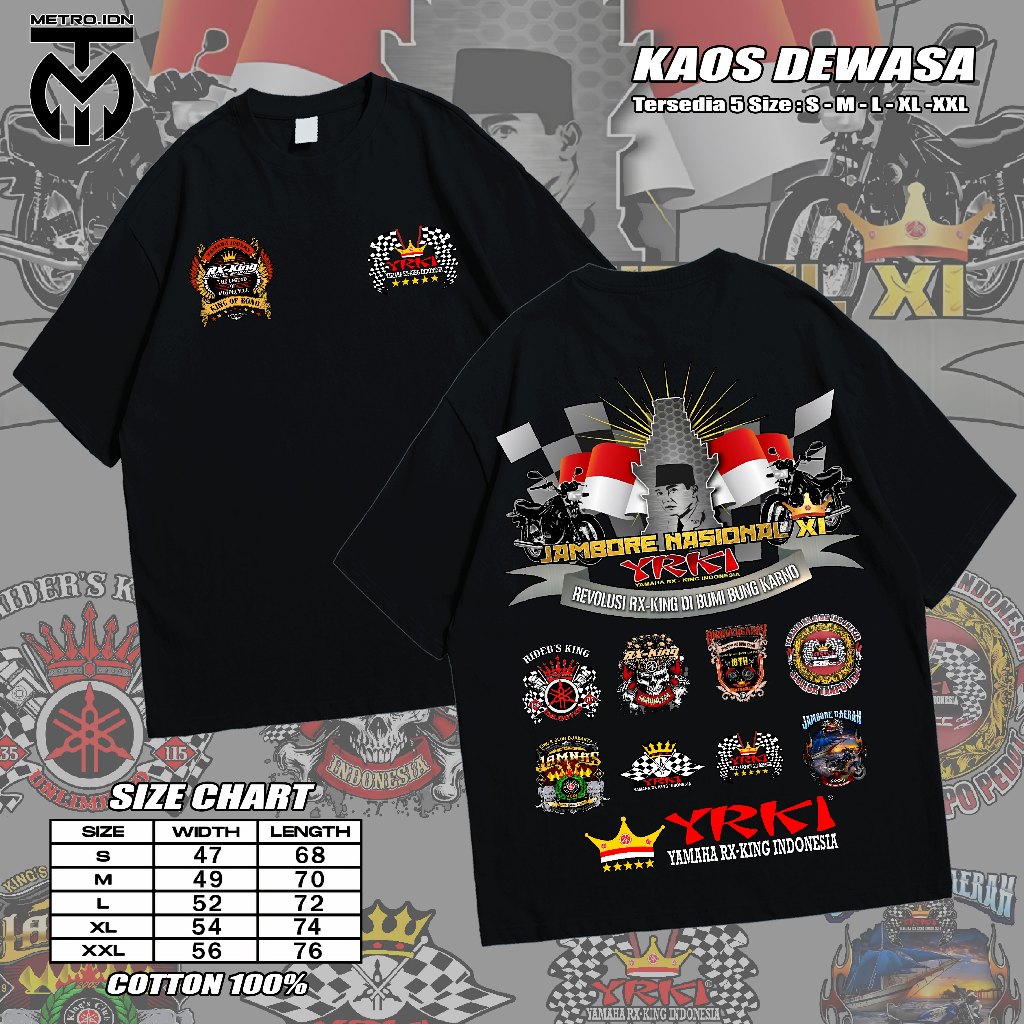 CZA FASHION-KAOS SABLON JAMNAS YRKI JAMBORE NASIONAL XI/BAJU RX KING/DISTRO/UNISEX/VIRAL/ATASAN/COD