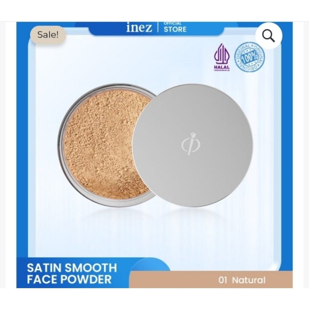 SATIN SMOOTH FACE POWDER INEZ/Bedak tabur inez/Bedak glowing