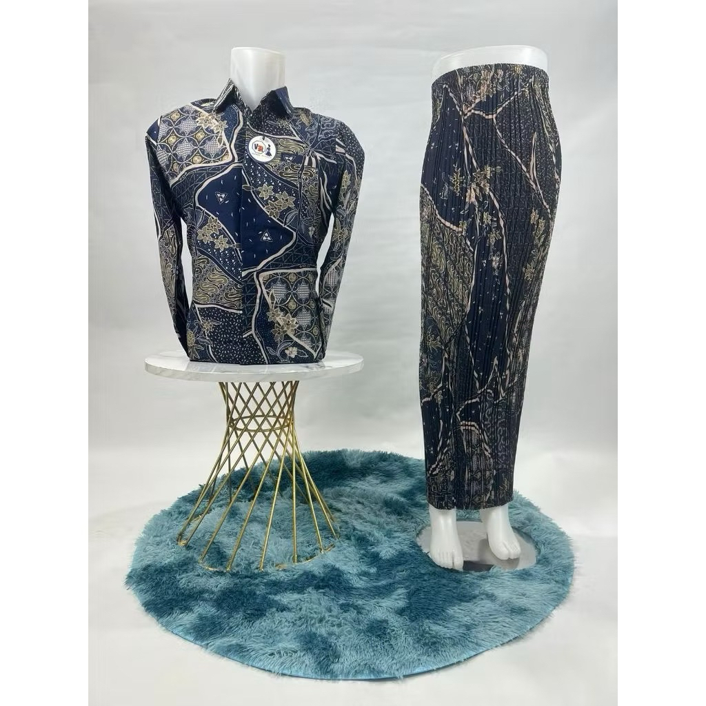 Kemeja Batik Pria Lengan Panjang Modern - Kemeja Batik Acara Pesta Nikah - Kemeja Batik Pria Terbaru