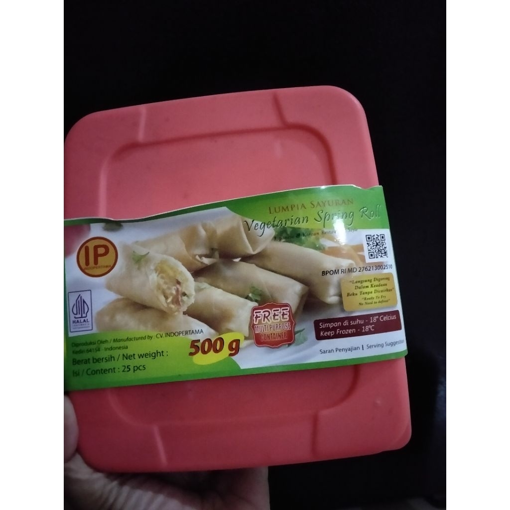 IP Lumpia Sayur 500gr Box Isi 25Pcs