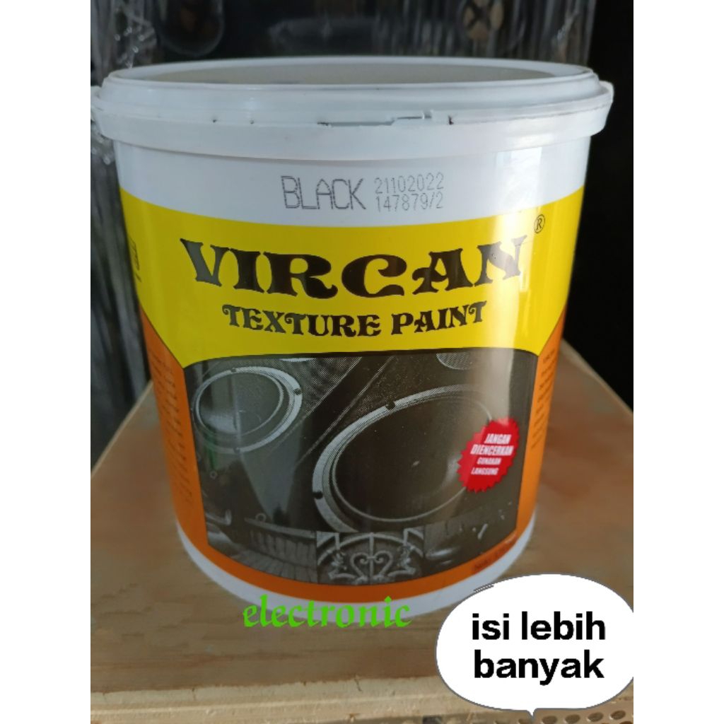 CAT VIRCAN CAT BOX SPEAKER AUDIO 5 KG WARNA HITAM