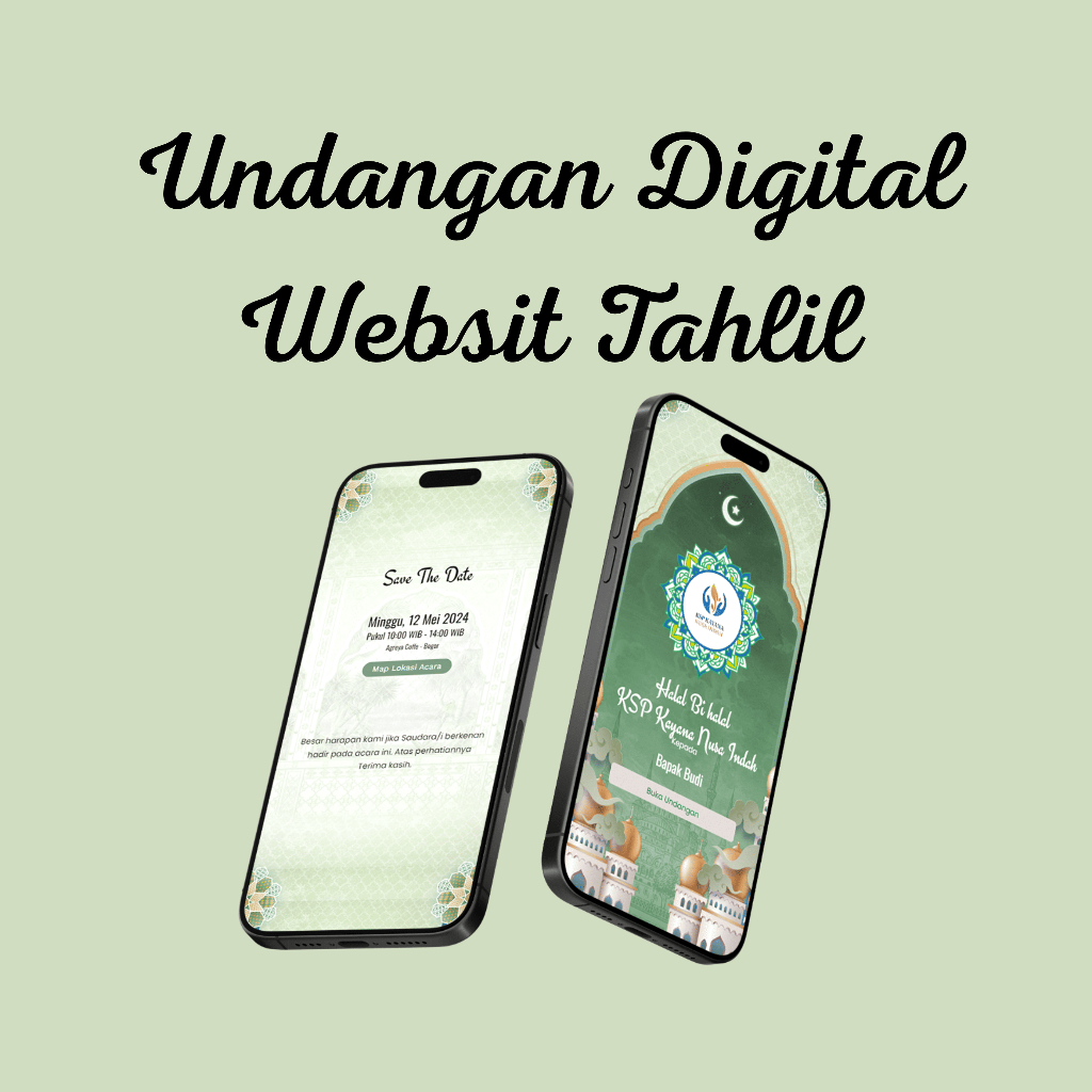 Undangan Digital Website Tahlil & Halal Bihalal