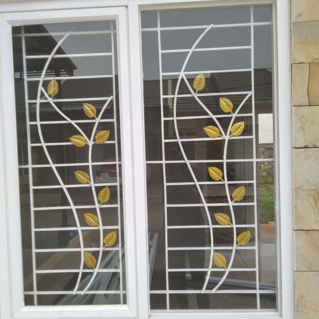 jendela teralis minimalis motiv pelindung rumah anti maling ukuran 150×35 anti karat dan di lindungi