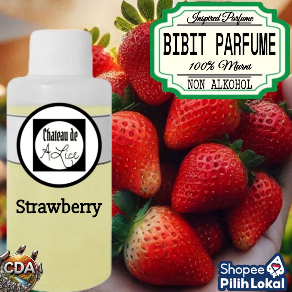 Parfume Biang / Bibit Parfum Laundry DLL Murni Strawberry 100 ML TOP