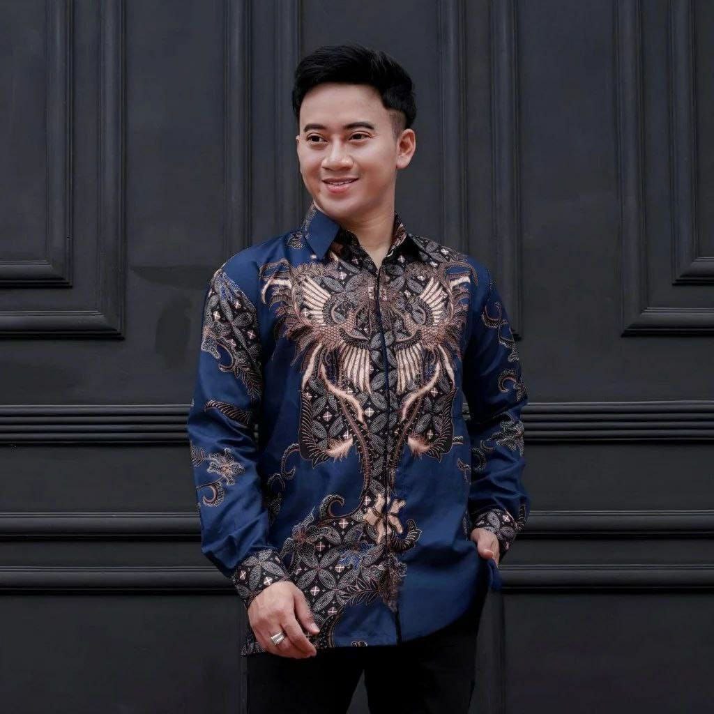Batik Slimfit Lengan Panjang Kemejs Pria Bsju Seragam Sinoman Murah Kmja Batek Lakilaki Remaja Tangg