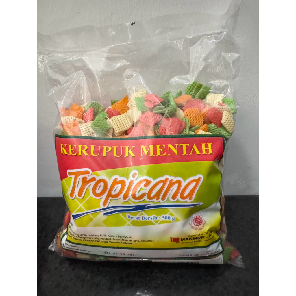 

Kerupuk Mentah model ketupat Tropicana 500gram