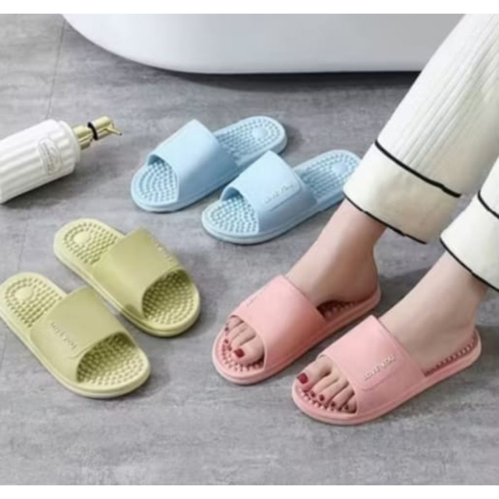 sandal Eva pria wanita sandal karet akupuntur sandal refleksi kaki