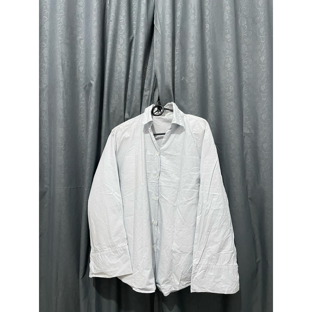 kemeja blue soft