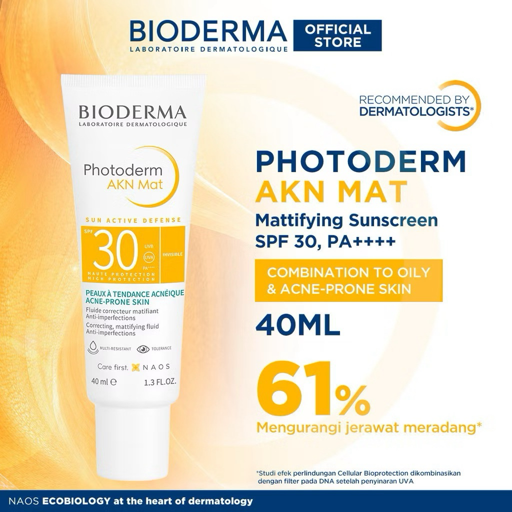 bioderma photoderm akn mat spf 30 PA+++ 40 ml