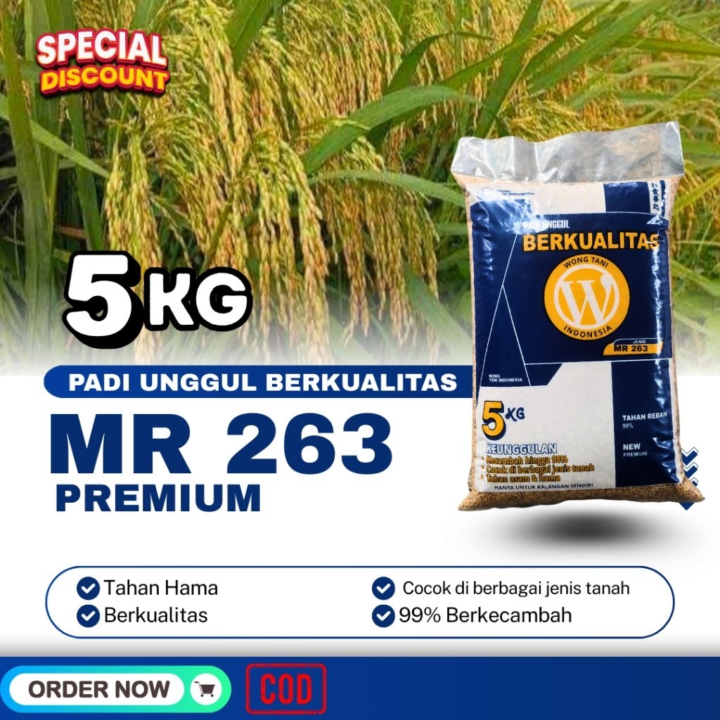 PADI UNGGUL MR 263 KEMASAN 5KG