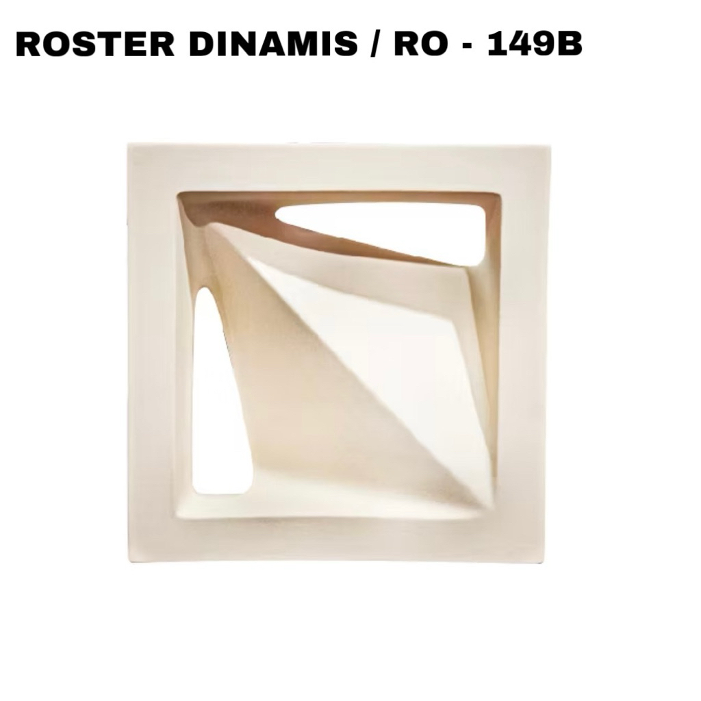 Roster / Keramik Trisensa / Keramik Lubang Angin Motif Dinamis 20x20 cm RO 149 B Non Glaze