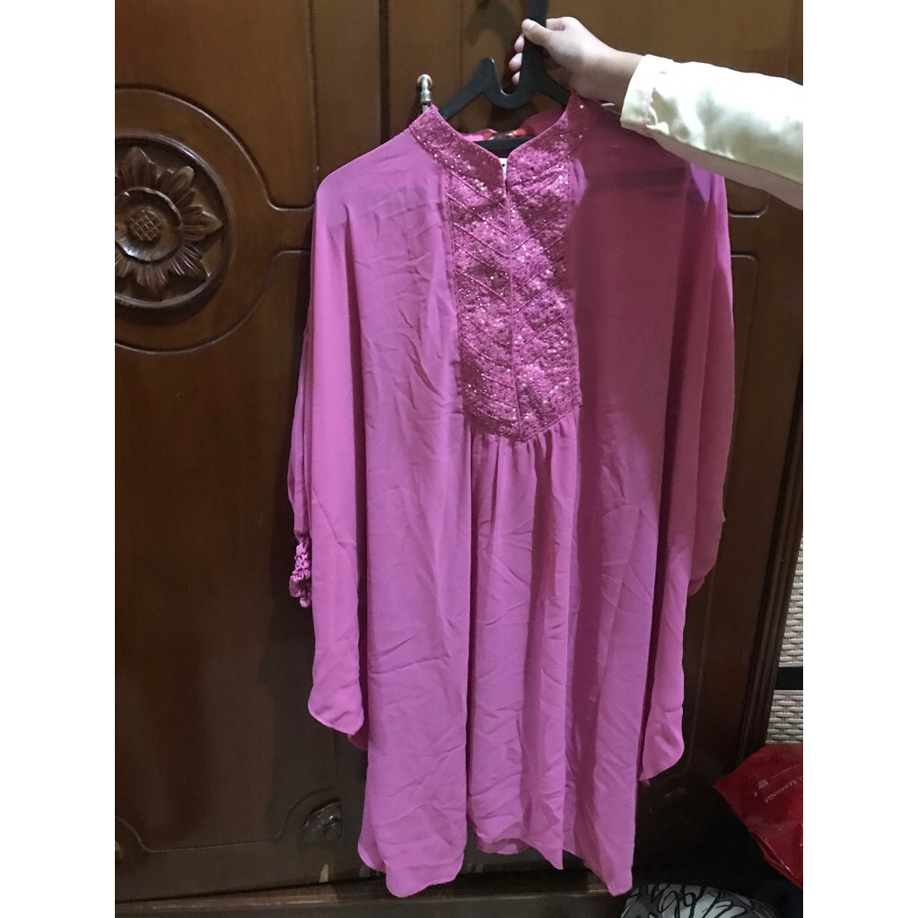 Gamis Atasan Kaftan Pendek