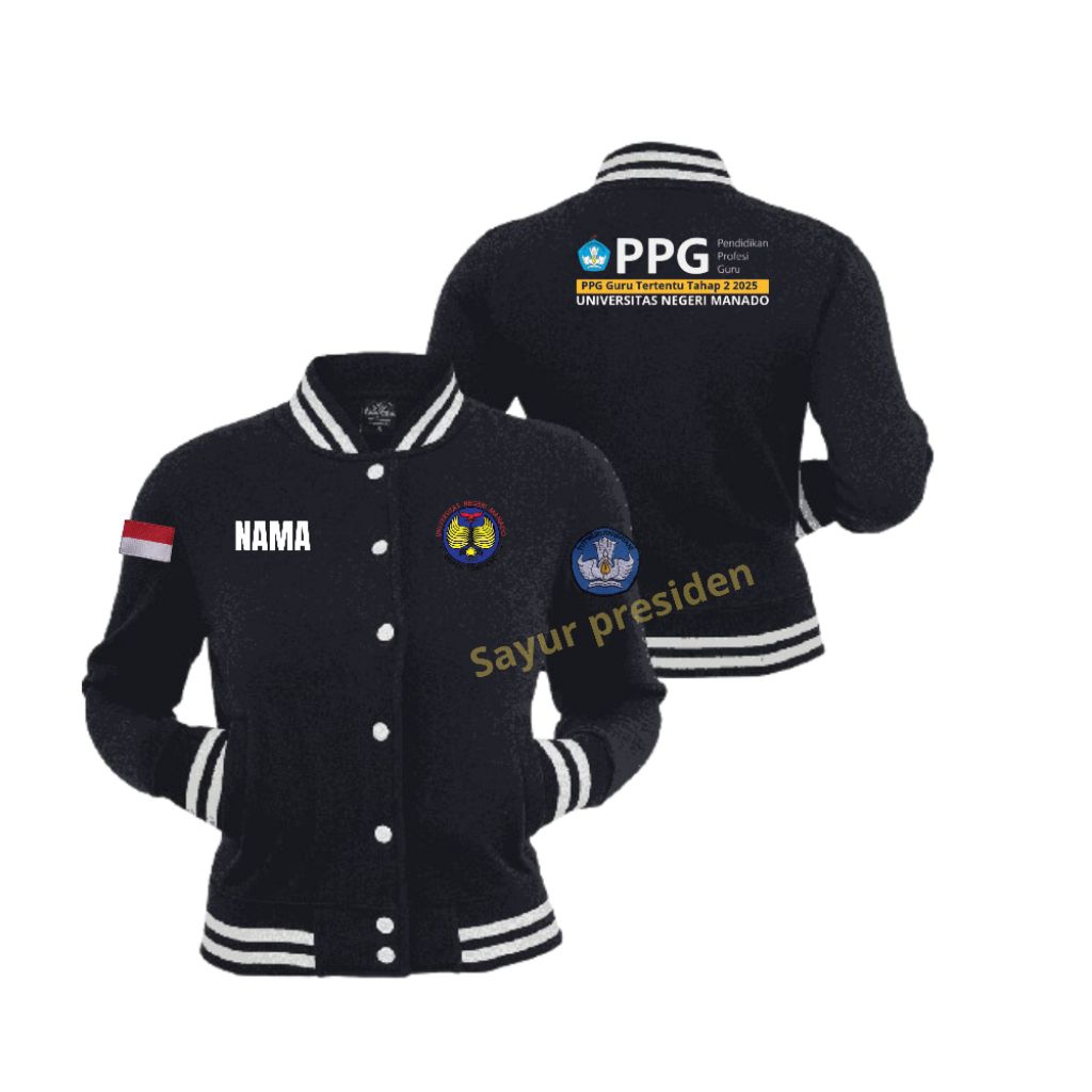 Jaket PPG DALJAB Bordir Piloting 2025 gratis nama bisa custom tulisan & Logo
