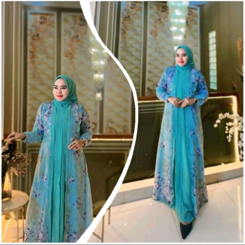 (Set Hijab) Nafisha dress by zulfa abaya.