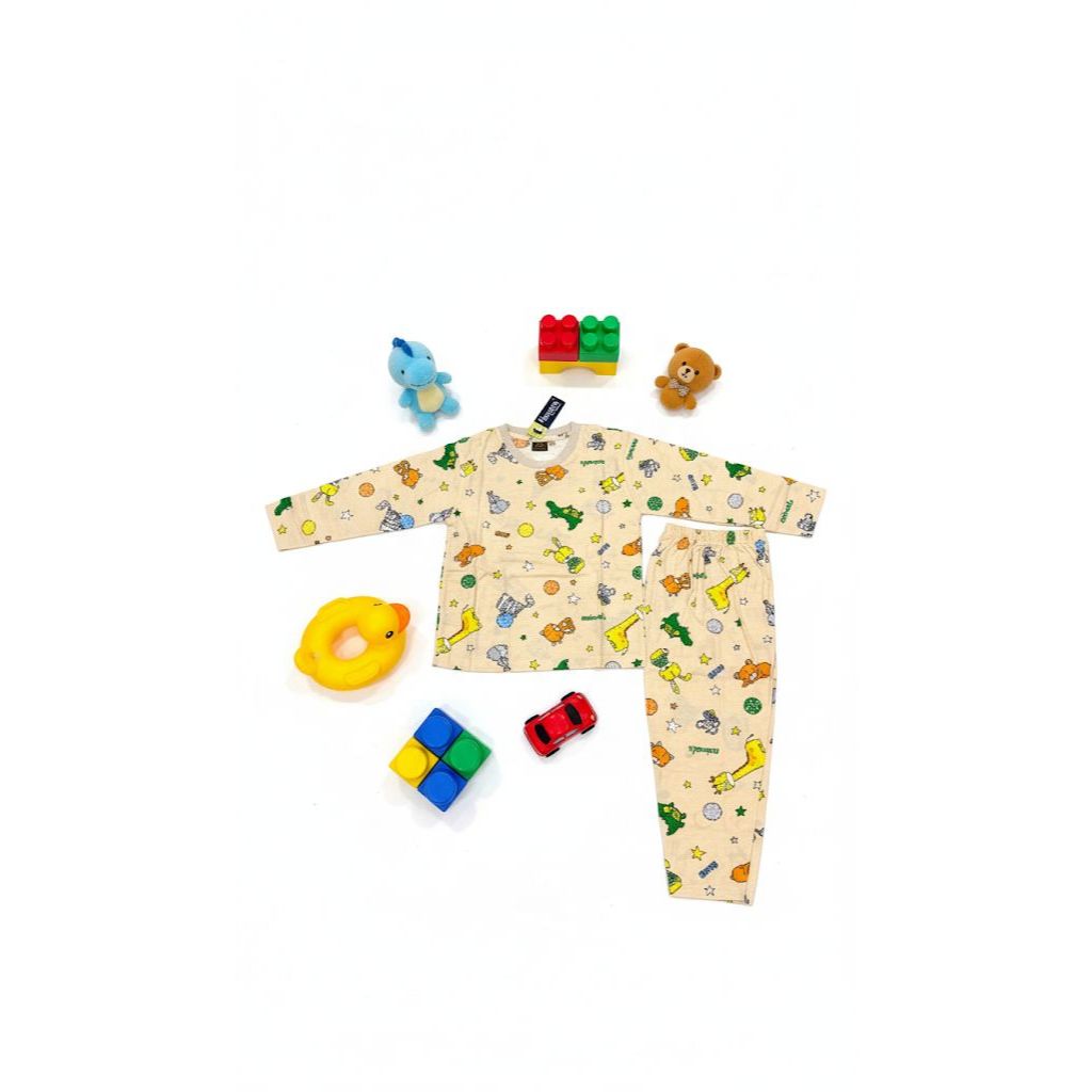 Setelan Anak-Anak Lengan Panjang Motif Karakter Hayami Peach